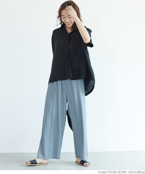 coca(coca)(コカ)の「ペールトーンセンターシームとろみパンツ(その他パンツ・レディース・ライトグリーン/ブルー/ベージュ/ブラック・ONE SIZE)」の19枚目の写真