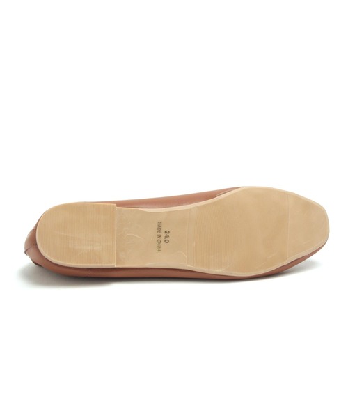 grandfleur（グランドフルール）の「スクエアトゥのリボンバレエシューズ/フラットシューズ（パンプス・レディース・アイボリー/ブラウン/キャメル/ブラック・23.0cm/23.5cm/24.0cm/24.5cm/22.5cm/25.0cm/25.5cm/26.0cm/26.5cm/22.0cm）」の16枚目の写真