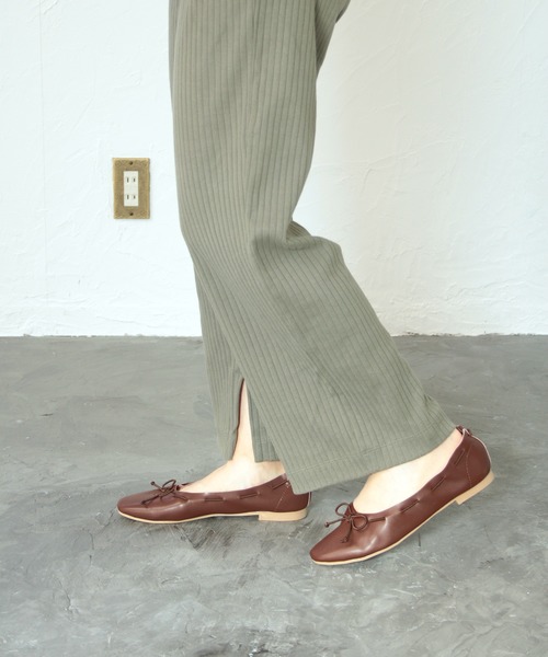 grandfleur（グランドフルール）の「スクエアトゥのリボンバレエシューズ/フラットシューズ（パンプス・レディース・アイボリー/ブラウン/キャメル/ブラック・23.0cm/23.5cm/24.0cm/24.5cm/22.5cm/25.0cm/25.5cm/26.0cm/26.5cm/22.0cm）」の22枚目の写真
