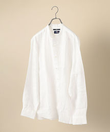 SC: SAFILIN リネン バンドカラー シャツ