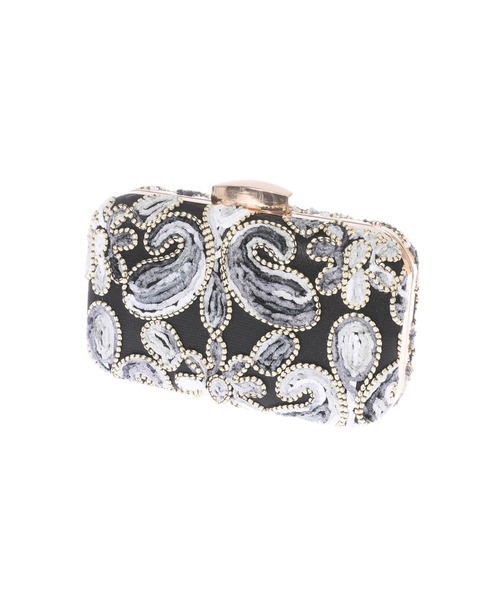 fifth（フィフス）の「フラワー刺繍クラッチバッグ（クラッチバッグ・レディース・ブラック・FREE）」の2枚目の写真