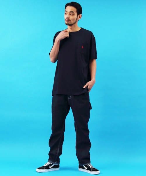 POLO RALPH LAUREN（ポロ ラルフ ローレン）の「ポロ ラルフローレン クルーポケット Ｔシャツ（Tシャツ/カットソー・メンズ・ホワイト/ブラック/ネイビー/レッド・SMALL/MEDIUM/LARGE）」の20枚目の写真