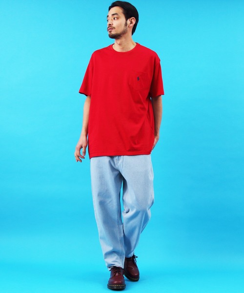 POLO RALPH LAUREN（ポロ ラルフ ローレン）の「ポロ ラルフローレン クルーポケット Ｔシャツ（Tシャツ/カットソー・メンズ・ホワイト/ブラック/ネイビー/レッド・SMALL/MEDIUM/LARGE）」の22枚目の写真