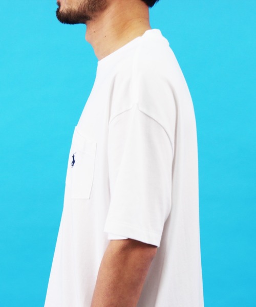 POLO RALPH LAUREN（ポロ ラルフ ローレン）の「ポロ ラルフローレン クルーポケット Ｔシャツ（Tシャツ/カットソー・メンズ・ホワイト/ブラック/ネイビー/レッド・SMALL/MEDIUM/LARGE）」の10枚目の写真