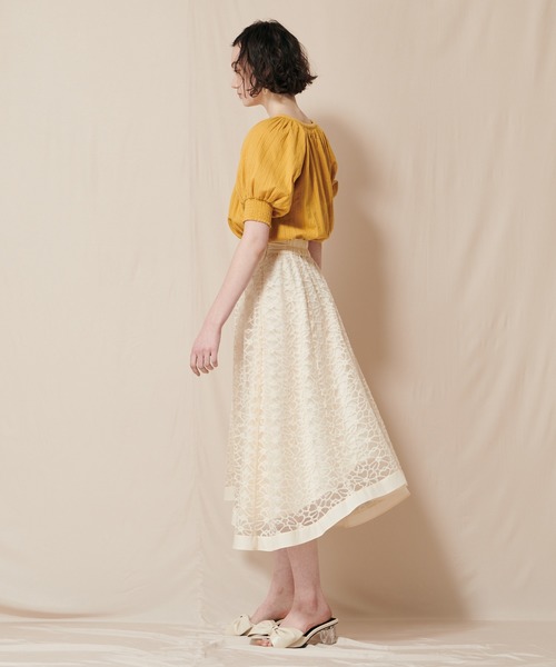 訳あり商品 セール パワショルマエボタンブラウス シャツ シャツ ブラウス ブラウス トップス Supreme La La シュープリームララ のファッション正規品超歓迎直輸入