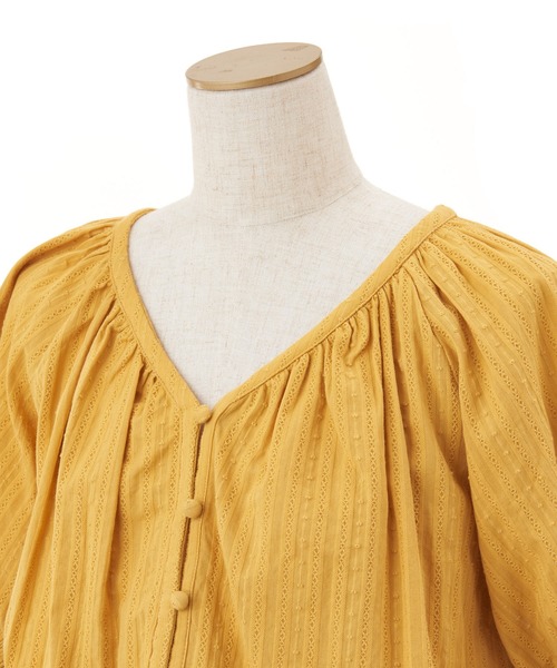 訳あり商品 セール パワショルマエボタンブラウス シャツ シャツ ブラウス ブラウス トップス Supreme La La シュープリームララ のファッション正規品超歓迎直輸入