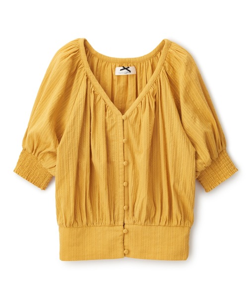 訳あり商品 セール パワショルマエボタンブラウス シャツ シャツ ブラウス ブラウス トップス Supreme La La シュープリームララ のファッション正規品超歓迎直輸入