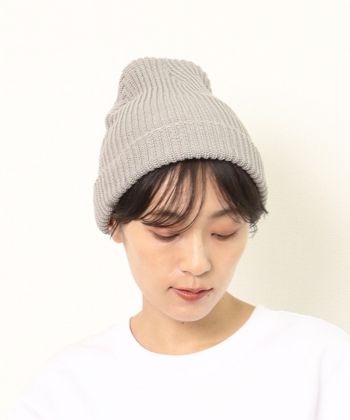 THE BAREFOOT（ベアフット）の「CA AZE WATCH / リブワッチ ニット帽（ニットキャップ/ビーニー・メンズ・グレー/ネイビー/ベージュ/ブラック・FREE）」の3枚目の写真