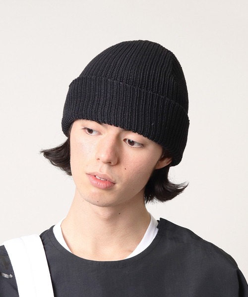 THE BAREFOOT（ベアフット）の「CA AZE WATCH / リブワッチ ニット帽（ニットキャップ/ビーニー・メンズ・グレー/ネイビー/ベージュ/ブラック・FREE）」の2枚目の写真