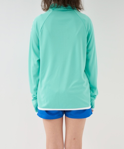 新品★RUSTYラスティ 長袖UPF50+フード付ラッシュガード XL白621