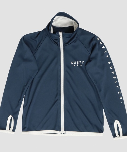 RUSTY（ラスティ）の「【RUSTY/ラスティー】キッズラッシュガード / 長袖 / 水着 / ラッシュガード UPF50＋ マリンスポーツ アウトドア レジャー 水陸両用（ラッシュガード・キッズ・ホワイト/ブラック/ネイビー/ピンク/イエロー/ミント・110/120/130/140/150/100）」の15枚目の写真