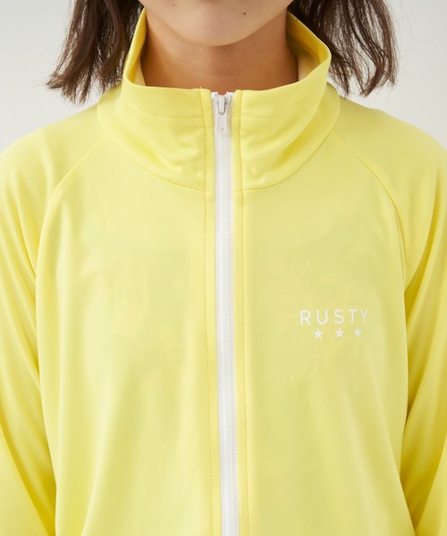 RUSTY（ラスティ）の「【RUSTY/ラスティー】キッズラッシュガード / 長袖 / 水着 / ラッシュガード UPF50＋ マリンスポーツ アウトドア レジャー 水陸両用（ラッシュガード・キッズ・ホワイト/ブラック/ネイビー/ピンク/イエロー/ミント・110/120/130/140/150/100）」の22枚目の写真