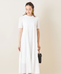 &. NOSTALGIA | コットンレースティアードワンピース(ワンピース)