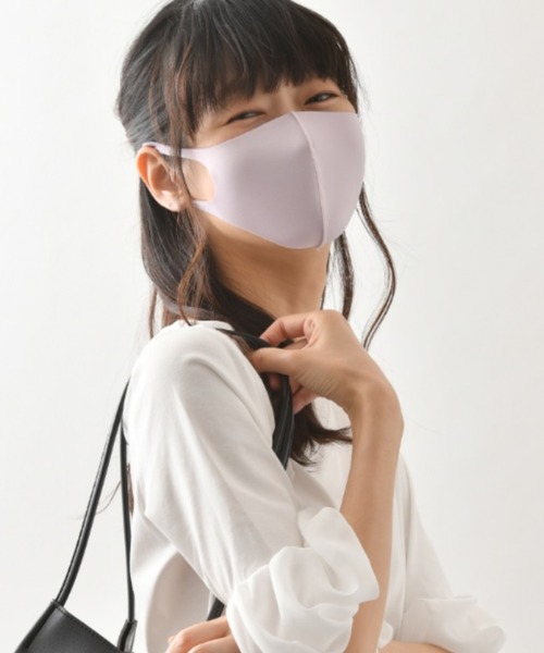 CROSSPLUS ONLINE(クロスプラスオンライン)の「【PASTEL MASK/パステルマスク】 布マスク 肌に優しい 3枚セット 血色マスク 洗える 立体マスク 三層構造 ストレッチ 子供用~大きいサイズ レディース 抗菌防臭(マスク・レディース・オフホワイト/チャコールグレー/サックスブルー/オレンジ・S/SS/M)」の17枚目の写真