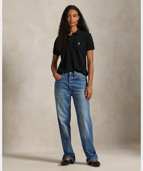 POLO RALPH LAUREN（ポロ ラルフ ローレン）の「クラシック フィット メッシュ ポロシャツ（ポロシャツ・レディース・ブラック系1・MEDIUM/L/S/XS/XL）」の5枚目の写真