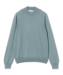 BEAMS ハイネックセーター ダークグリーン B:MING by BEAMS（ビーミング by ビームス）ハイゲージ