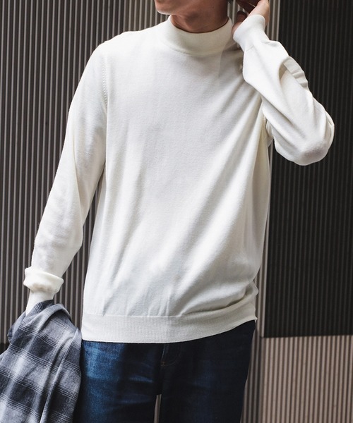 ながいち【極美品】グランサッソ12ゲージ 秋 冬 モックネック ニット2枚 GRAN SASSO グランサッソ [秋冬] 12G メリノウール モックネック