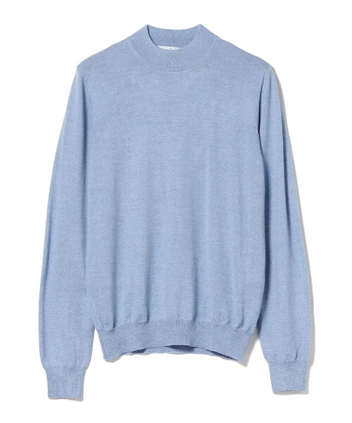 Gran Sasso(グランサッソ)の「【ビームスの百名品】GRAN SASSO / 12ゲージ モックネック ニット(ニット/セーター・メンズ・ホワイト/ブルー系その他3/ブラック/イエロー系その他6/ネイビー/ブルー/サックスブルー/オレンジ系その他7/グリーン系その他3/インディゴブルー/ライトグリーン系/グレー/ダークブラウン/イエロー/ライトブルー/シルバー/オレンジ・46/50/48/44/52)」の9枚目の写真