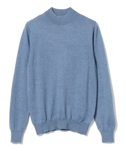 Gran Sasso(グランサッソ)の「【ビームスの百名品】GRAN SASSO / 12ゲージ モックネック ニット(ニット/セーター・メンズ・ホワイト/ブルー系その他3/ブラック/イエロー系その他6/ネイビー/ブルー/サックスブルー/オレンジ系その他7/グリーン系その他3/インディゴブルー/ライトグリーン系/グレー/ダークブラウン/イエロー/ライトブルー/シルバー/オレンジ・46/50/48/44/52)」の12枚目の写真