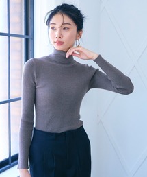 【WEB限定セール】\\新色登場//軽量タートルネックリブニット