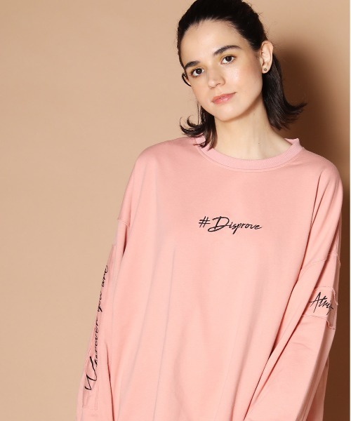 JACKROSE（ジャックローズ）の「JE-ロゴリメイク・ビックシルエットスウェット（Tシャツ/カットソー・メンズ・ホワイト/ブラック/ブラウン/カーキ/ピンク/ライトグリーン/ベージュ・M/L）」の7枚目の写真