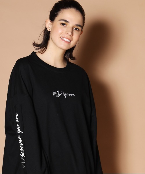 JACKROSE（ジャックローズ）の「JE-ロゴリメイク・ビックシルエットスウェット（Tシャツ/カットソー・メンズ・ホワイト/ブラック/ブラウン/カーキ/ピンク/ライトグリーン/ベージュ・M/L）」の3枚目の写真