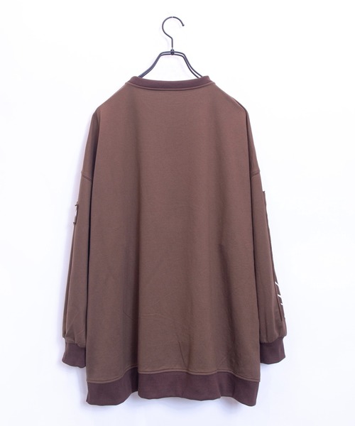 JACKROSE（ジャックローズ）の「JE-ロゴリメイク・ビックシルエットスウェット（Tシャツ/カットソー・メンズ・ホワイト/ブラック/ブラウン/カーキ/ピンク/ライトグリーン/ベージュ・M/L）」の15枚目の写真