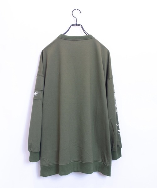 JACKROSE（ジャックローズ）の「JE-ロゴリメイク・ビックシルエットスウェット（Tシャツ/カットソー・メンズ・ホワイト/ブラック/ブラウン/カーキ/ピンク/ライトグリーン/ベージュ・M/L）」の8枚目の写真