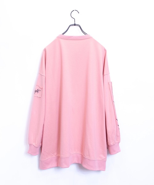 JACKROSE（ジャックローズ）の「JE-ロゴリメイク・ビックシルエットスウェット（Tシャツ/カットソー・メンズ・ホワイト/ブラック/ブラウン/カーキ/ピンク/ライトグリーン/ベージュ・M/L）」の16枚目の写真