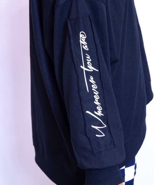 JACKROSE（ジャックローズ）の「JE-ロゴリメイク・ビックシルエットスウェット（Tシャツ/カットソー・メンズ・ホワイト/ブラック/ブラウン/カーキ/ピンク/ライトグリーン/ベージュ・M/L）」の17枚目の写真