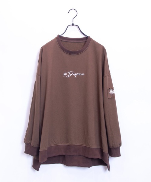 JACKROSE（ジャックローズ）の「JE-ロゴリメイク・ビックシルエットスウェット（Tシャツ/カットソー・メンズ・ホワイト/ブラック/ブラウン/カーキ/ピンク/ライトグリーン/ベージュ・M/L）」の20枚目の写真