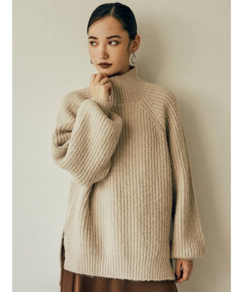 MURUA（ムルーア）の「ハイネックボリュームニット（ニット/セーター・レディース・アイボリー/ピンク/イエロー/ブルー・FREE）」の10枚目の写真