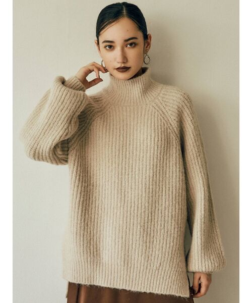 MURUA（ムルーア）の「ハイネックボリュームニット（ニット/セーター・レディース・アイボリー/ピンク/イエロー/ブルー・FREE）」の13枚目の写真