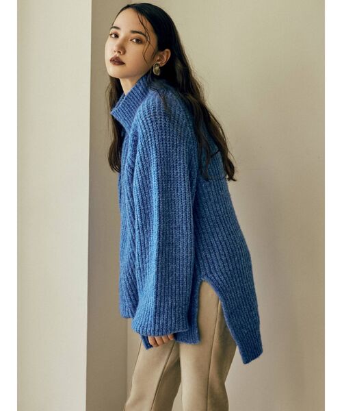 MURUA（ムルーア）の「ハイネックボリュームニット（ニット/セーター・レディース・アイボリー/ピンク/イエロー/ブルー・FREE）」の16枚目の写真