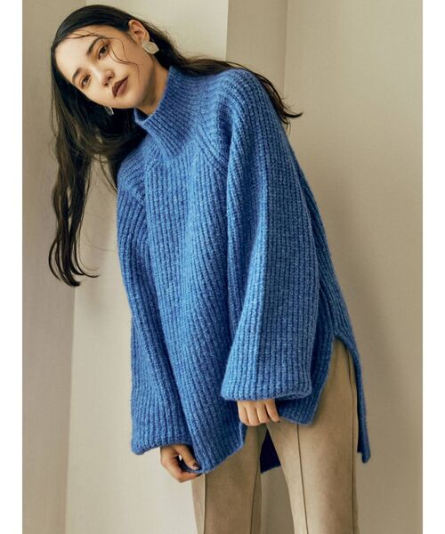 MURUA（ムルーア）の「ハイネックボリュームニット（ニット/セーター・レディース・アイボリー/ピンク/イエロー/ブルー・FREE）」の19枚目の写真