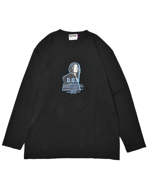 DOUBLE STEAL(ダブルスティール)の「BEANIE GIRL BULE長袖Tシャツ(Tシャツ/カットソー・メンズ・ホワイト/ブラック・M/L/XL)」の4枚目の写真