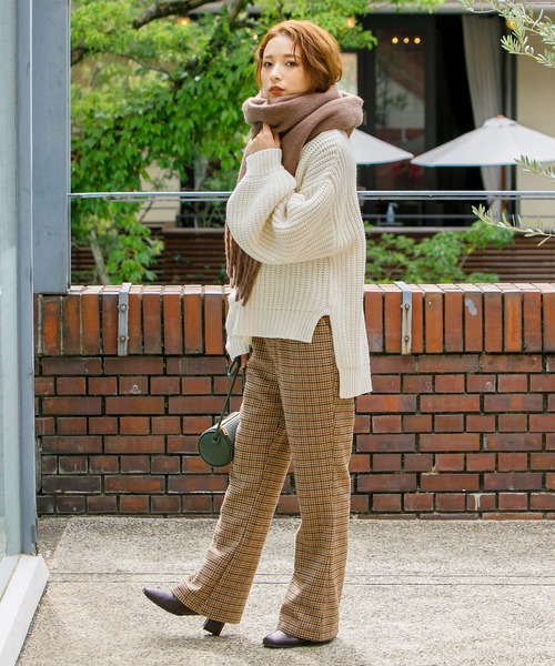 KOBE LETTUCE（コウベレタス）の「ローゲージタートルニットトップス（ニット/セーター・レディース・オフホワイト/グレー/ブルー系その他/ブラック/ライトピンク/カーキ・FREE）」の15枚目の写真