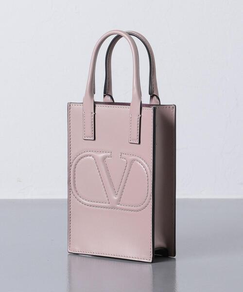 【FW25】VALENTINO ショルダーストラップ付きポーチ VALENTINO - ロックスタッズ グレインカーフスキン チェーン