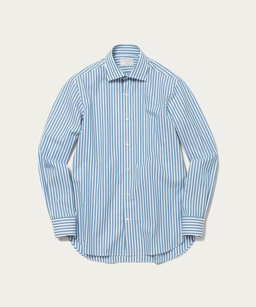 UNITED ARROWS（ユナイテッドアローズ）の「＜UNITED ARROWS＞ イージーケア ドビーストライプ セミワイド（シャツ/ブラウス・メンズ・ベージュ/コバルトブルー・37cm/38cm/39cm/40cm/41cm/42cm/36cm/43cm）」の3枚目の写真