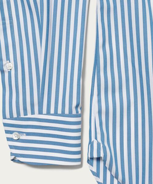 UNITED ARROWS（ユナイテッドアローズ）の「＜UNITED ARROWS＞ イージーケア ドビーストライプ セミワイド（シャツ/ブラウス・メンズ・ベージュ/コバルトブルー・37cm/38cm/39cm/40cm/41cm/42cm/36cm/43cm）」の5枚目の写真