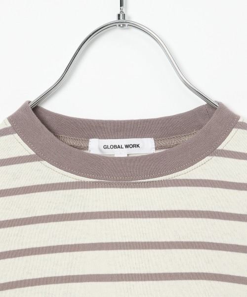 GLOBAL WORK(グローバルワーク)の「【キッズ】ヘビロッTEEボーダー/925297(Tシャツ/カットソー・キッズ・ホワイト/アイボリー/ブラック/ライトピンク・120cm/140cm/100cm/130cm/110cm/160cm/150cm)」の7枚目の写真