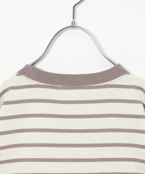 GLOBAL WORK(グローバルワーク)の「【キッズ】ヘビロッTEEボーダー/925297(Tシャツ/カットソー・キッズ・ホワイト/アイボリー/ブラック/ライトピンク・120cm/140cm/100cm/130cm/110cm/160cm/150cm)」の15枚目の写真