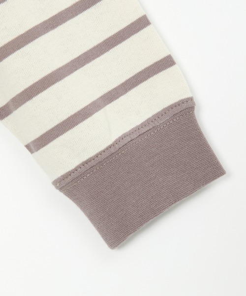 GLOBAL WORK(グローバルワーク)の「【キッズ】ヘビロッTEEボーダー/925297(Tシャツ/カットソー・キッズ・ホワイト/アイボリー/ブラック/ライトピンク・120cm/140cm/100cm/130cm/110cm/160cm/150cm)」の20枚目の写真