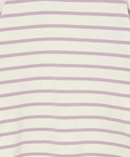 GLOBAL WORK(グローバルワーク)の「【キッズ】ヘビロッTEEボーダー/925297(Tシャツ/カットソー・キッズ・ホワイト/アイボリー/ブラック/ライトピンク・120cm/140cm/100cm/130cm/110cm/160cm/150cm)」の10枚目の写真