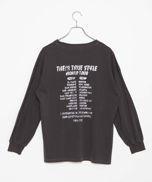 WEGO（ウィゴー）の「WEGO/ヴィンテージライクプリントロンＴ（Tシャツ/カットソー・レディース・カーキ/オフホワイト/ブラック系その他/スミクロ/グリーン系その他・FREE）」の15枚目の写真