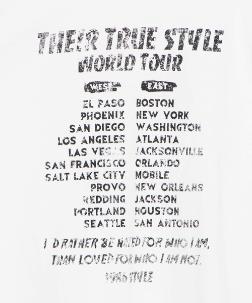 WEGO（ウィゴー）の「WEGO/ヴィンテージライクプリントロンＴ（Tシャツ/カットソー・レディース・カーキ/オフホワイト/ブラック系その他/スミクロ/グリーン系その他・FREE）」の20枚目の写真