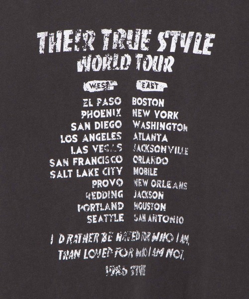 WEGO（ウィゴー）の「WEGO/ヴィンテージライクプリントロンＴ（Tシャツ/カットソー・レディース・カーキ/オフホワイト/ブラック系その他/スミクロ/グリーン系その他・FREE）」の21枚目の写真