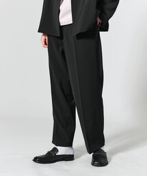 tk.TAKEO KIKUCHI | バリーマンストレッチワイドテーパードパンツ(スーツパンツ)