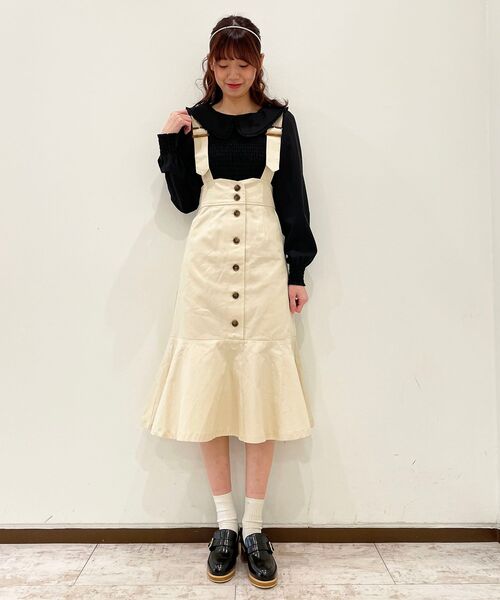 MAJESTIC LEGON(マジェスティックレゴン)の「サス付レディマーメイドスカート(スカート・レディース・ベージュ/アイボリー/モカ・SMALL/MEDIUM)」の2枚目の写真