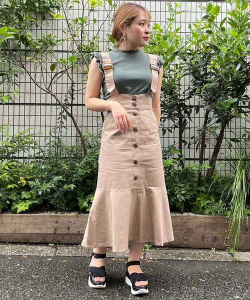 MAJESTIC LEGON(マジェスティックレゴン)の「サス付レディマーメイドスカート(スカート・レディース・ベージュ/アイボリー/モカ・SMALL/MEDIUM)」の3枚目の写真